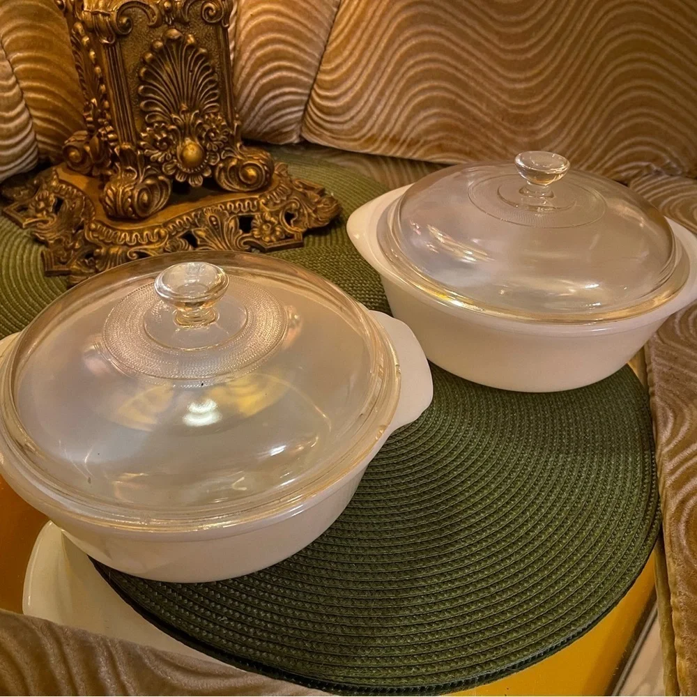 Vintage Fire King Dish Set 407 Fire King Glassbake Dish Vintage Casserole Dish